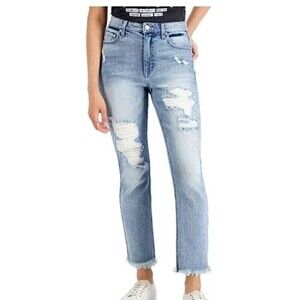 New TINSELTOWN Juniors' Ripped Straight pants Jeans Melina Was size 5